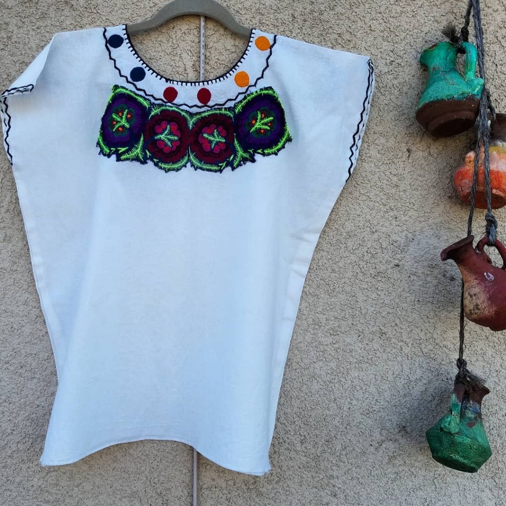 Mexican embroidered Blouse